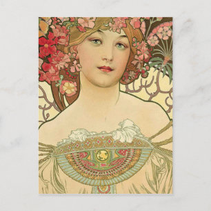 Carte Postale Alphonse Mucha - Art Nouveau Master