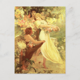 Carte postale Alphonse Mucha Spirit of Spring