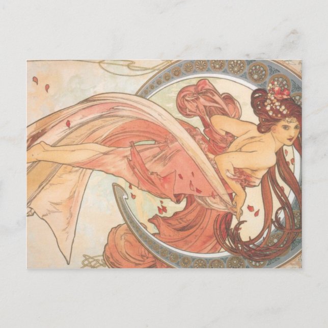 Carte Postale Alphonse, par Mucha (Devant)