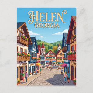 Carte Postale Alpine Helen Géorgie