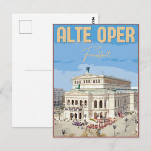 Carte Postale Alte Oper Francfort Vieille Maison d'Opéra allemag