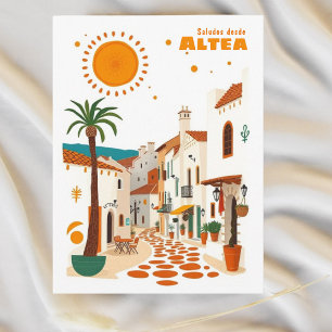 Carte Postale Altea Espagne vacances Costa Blanca Postcar