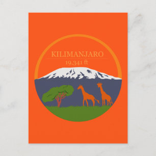 Carte Postale Altitude du Kilimandjaro