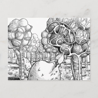 Carte Postale Alveoli avec jardiniers de Lymphograde