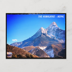Carte Postale Ama Dablam, Maison, Vue sur l'Everest - Népal