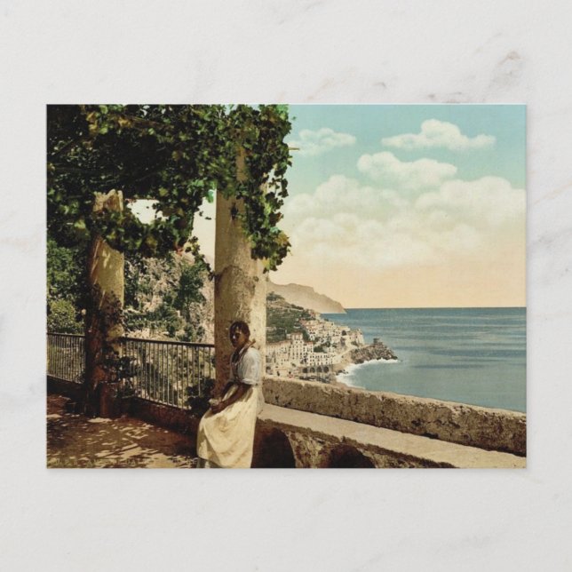 Carte Postale Amalfi, de Capuccini, Naples, Italie classique (Devant)