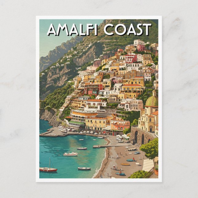 Carte Postale Amalfi Italy (Devant)