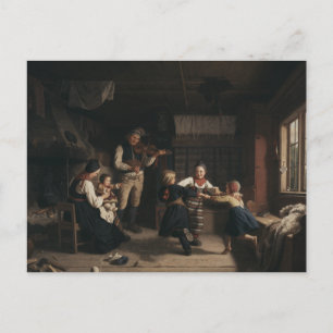 Carte Postale Amalia Lindegren - Dimanche Soirée dans une ferme 