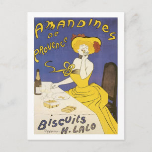 Carte Postale Amandines de Provence Biscuits H. Annonce vintage 