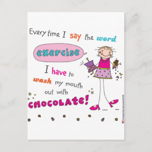 Carte Postale Amant au chocolat