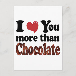 Carte Postale Amant au chocolat