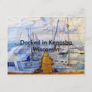 Carte Postale Amarré à Kenosha Wisconsin
