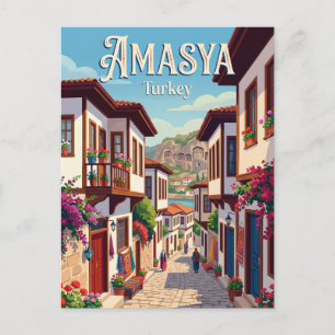 Carte Postale Amasya Vieille Ville Allée Turquie