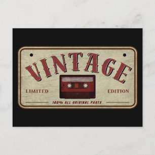 Carte Postale Amateur de musique Édition Limitée Bande Cassette