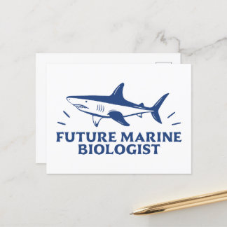 Carte Postale Amateur de requin futur biologiste marin