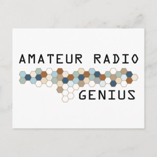 Carte Postale Amateur Radio Genius