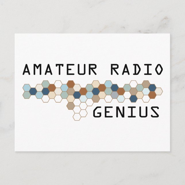 Carte Postale Amateur Radio Genius (Devant)