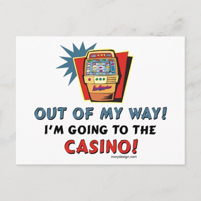 Carte Postale Amateurs de casino (Devant)