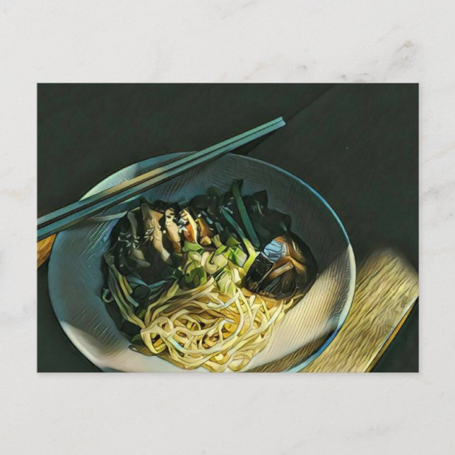 Carte Postale Amateurs de cuisine japonaise (Devant)