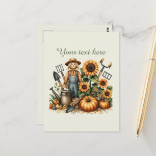 Carte Postale Amateurs de jardinage mignon personnalisable