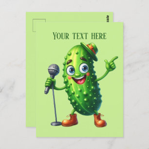 Carte Postale Amateurs de pickles amusants ajouter du texte