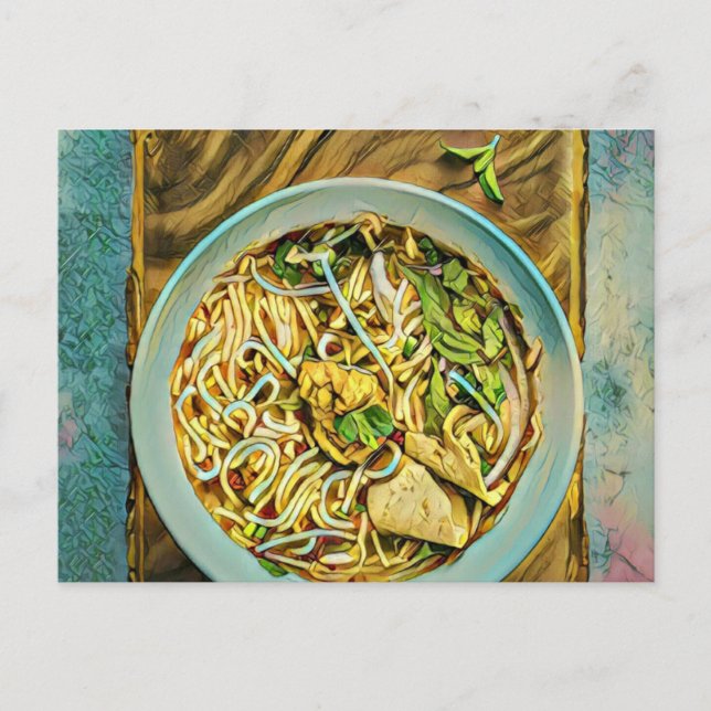 Carte Postale Amateurs de Ramen Japonais (Devant)
