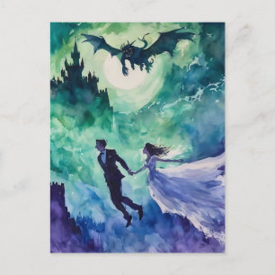 Carte Postale Amateurs de vol - Peinture aquarelle