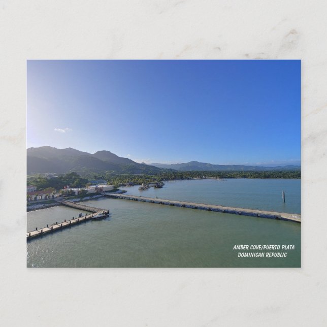 Carte Postale Amber Cove : Porte d'entrée de la beauté dominicai (Devant)