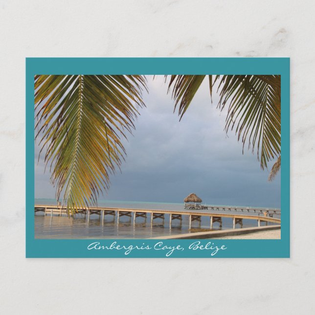 Carte Postale Ambergris Caye, Belize (Devant)