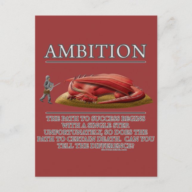 Carte Postale Ambition Imaginaire (de)Motivateur (Devant)