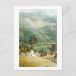 Carte Postale Ambleside, 1786 (avec stylo et encre sur graphit)