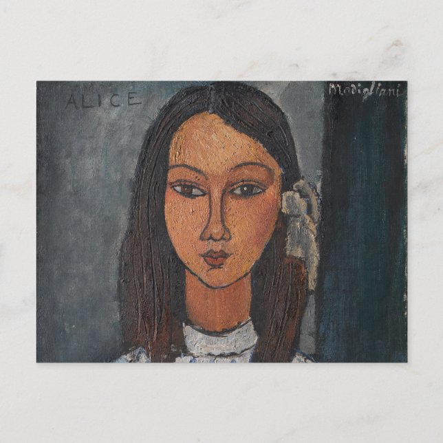 Carte Postale Amedeo Modigliani - Alice (Devant)