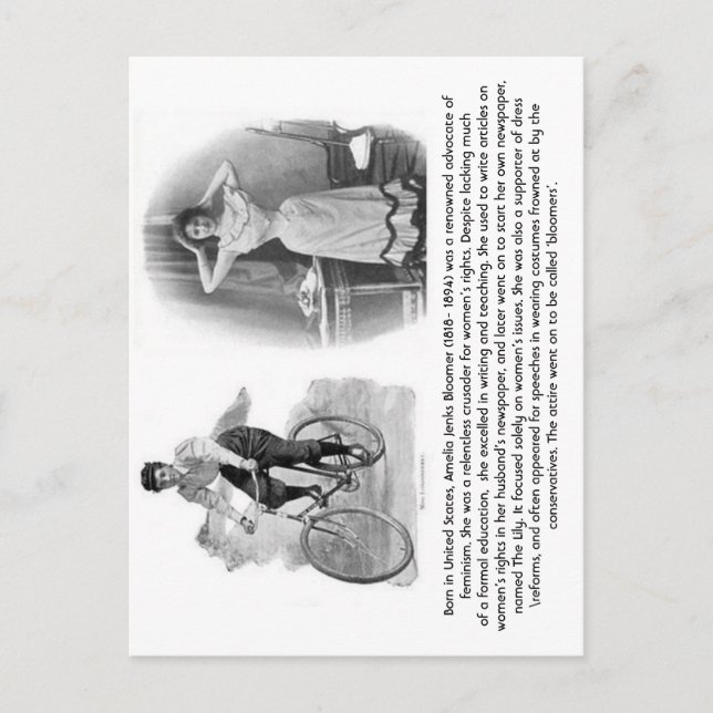 Carte Postale Amelia Jenks Bloomer (Devant)