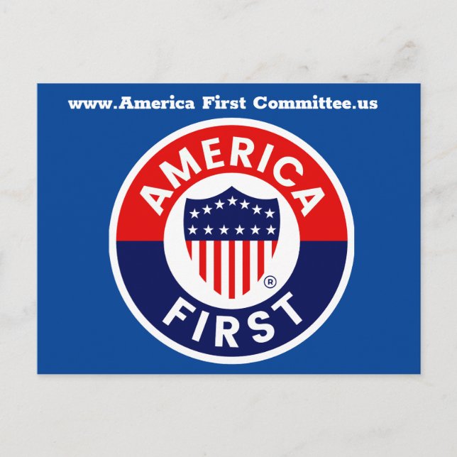 Carte postale America First Commission (Devant)