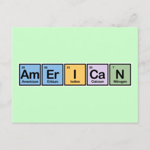 Carte Postale Américain en éléments