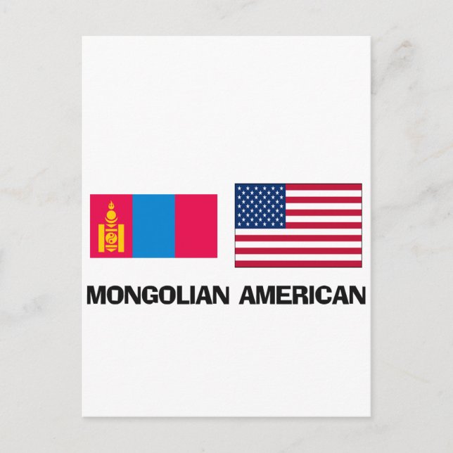 Carte Postale Américain mongol (Devant)