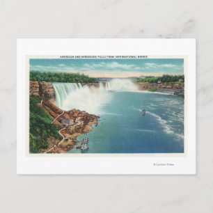 Carte Postale American and Horseshoe Falls