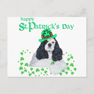 Carte Postale American Cocker Spaniel Saint-Patrick