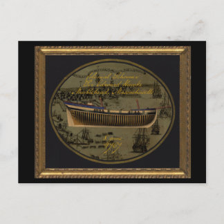 Carte Postale American Colonial Schooner Sir Edward Hawke