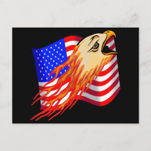 Carte Postale American Eagle Biker T-shirts Cadeaux