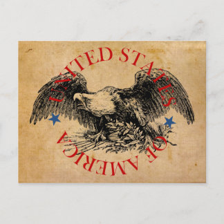 Carte Postale American Eagle : États-Unis d'Amérique