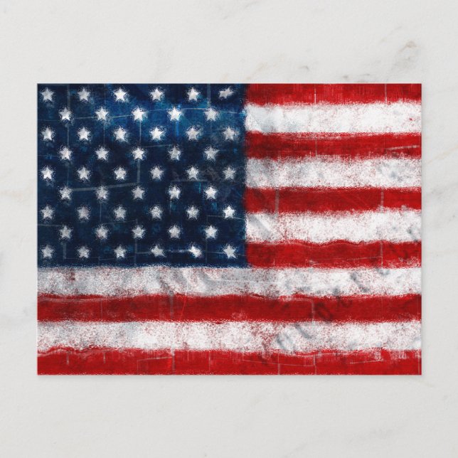 Carte postale American Flag Portrait (Devant)
