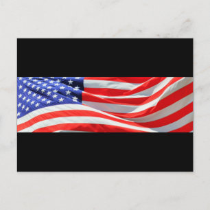 Carte Postale American Flag, vous pouvez ajouter du texte et tél