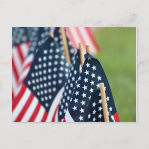 Carte postale American Flags