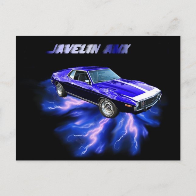 Carte Postale American Motors : Javelin AMX (Devant)