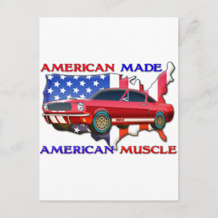 Carte Postale American Muscle Car