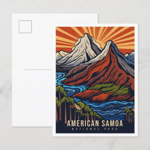 Carte Postale American Samoa National Park USA Travel