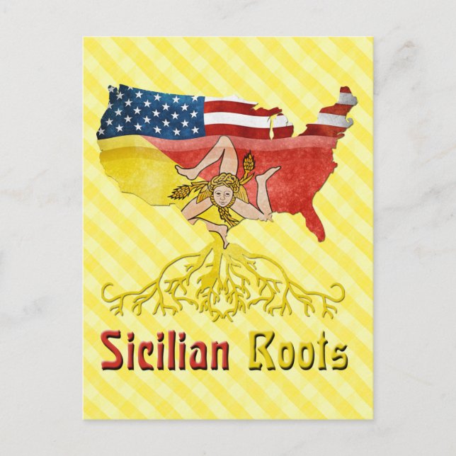 Carte postale American Sicilian Roots (Devant)