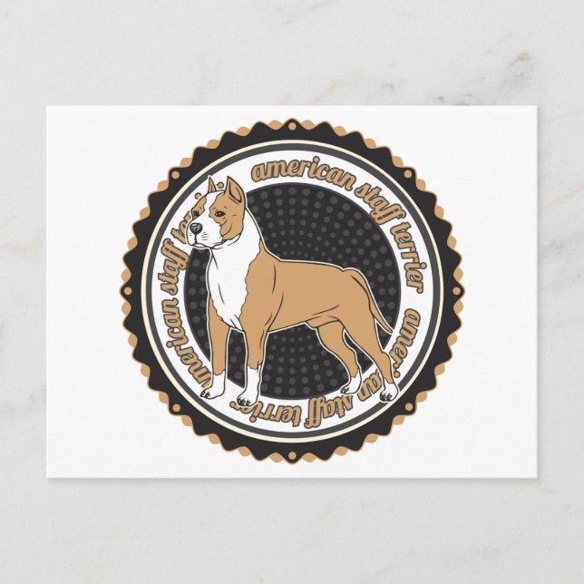 Carte Postale American Staffordshire Terrier (Devant)