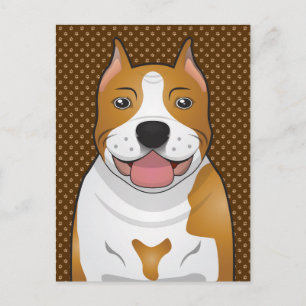 Carte Postale American Staffordshire Terrier (Amstaff)